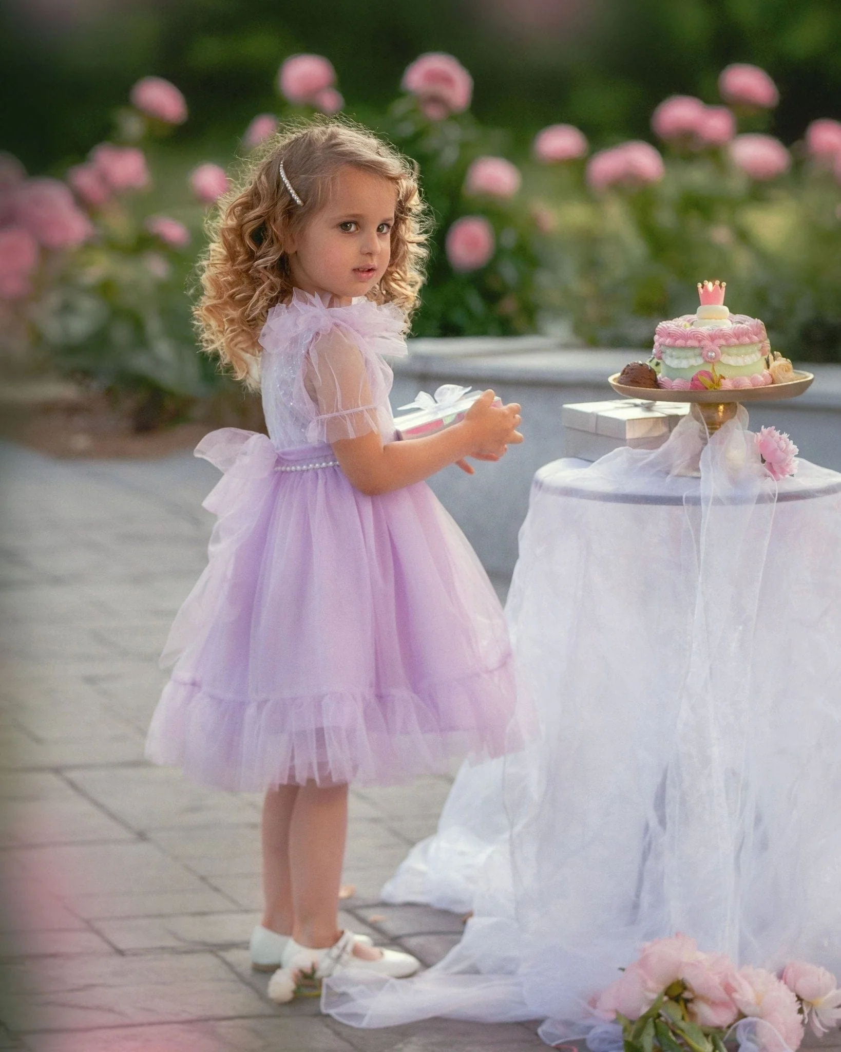 Dreamy Lilac Princess Dress - Image 2