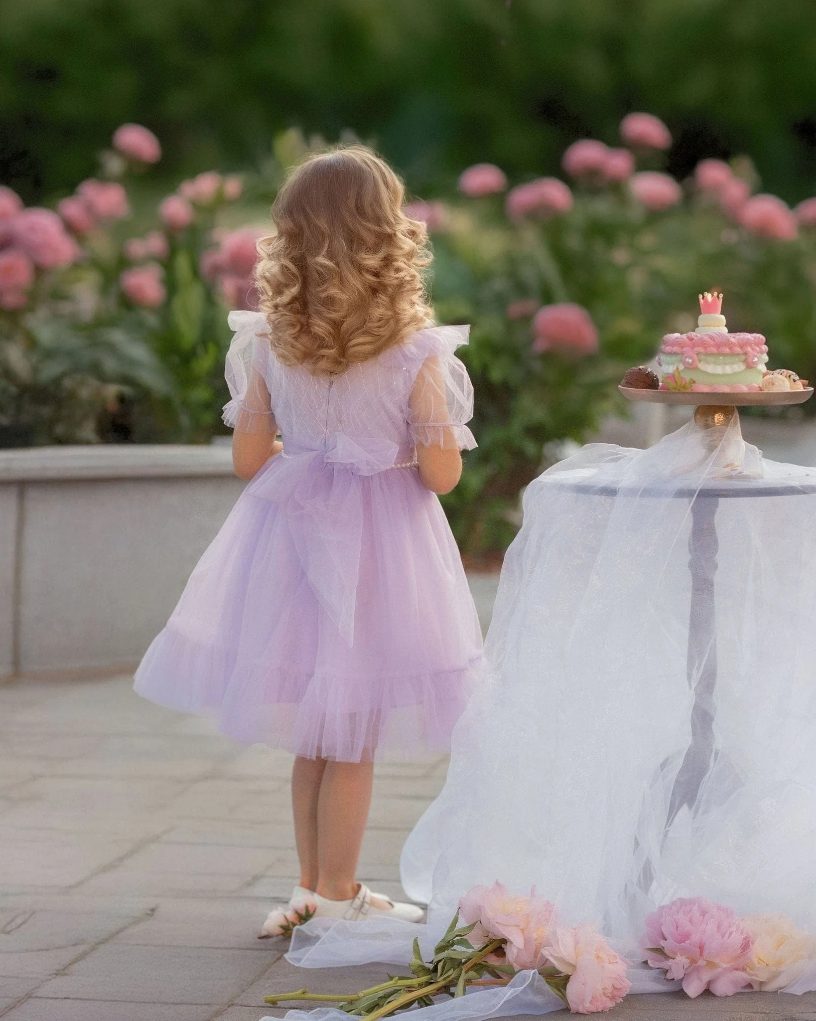 Dreamy Lilac Princess Dress - Image 3