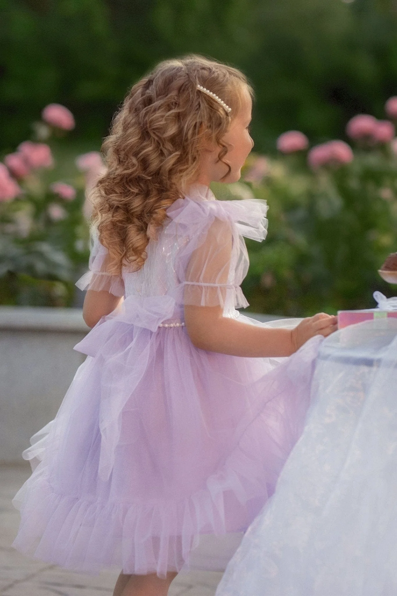 Dreamy Lilac Princess Dress - Image 4