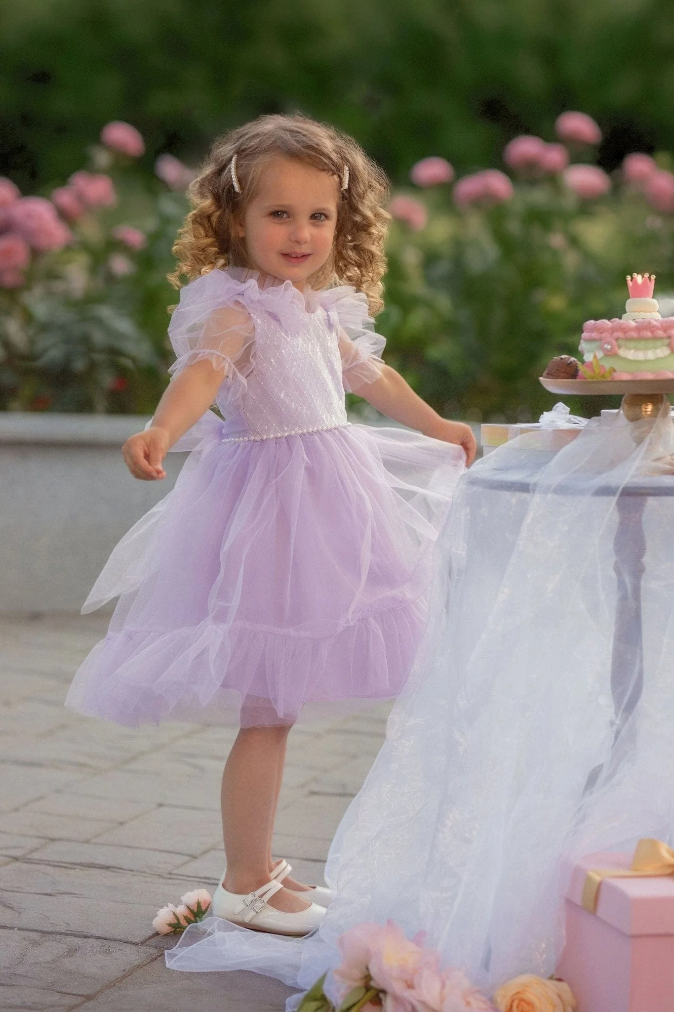 Dreamy Lilac Princess Dress - Image 5