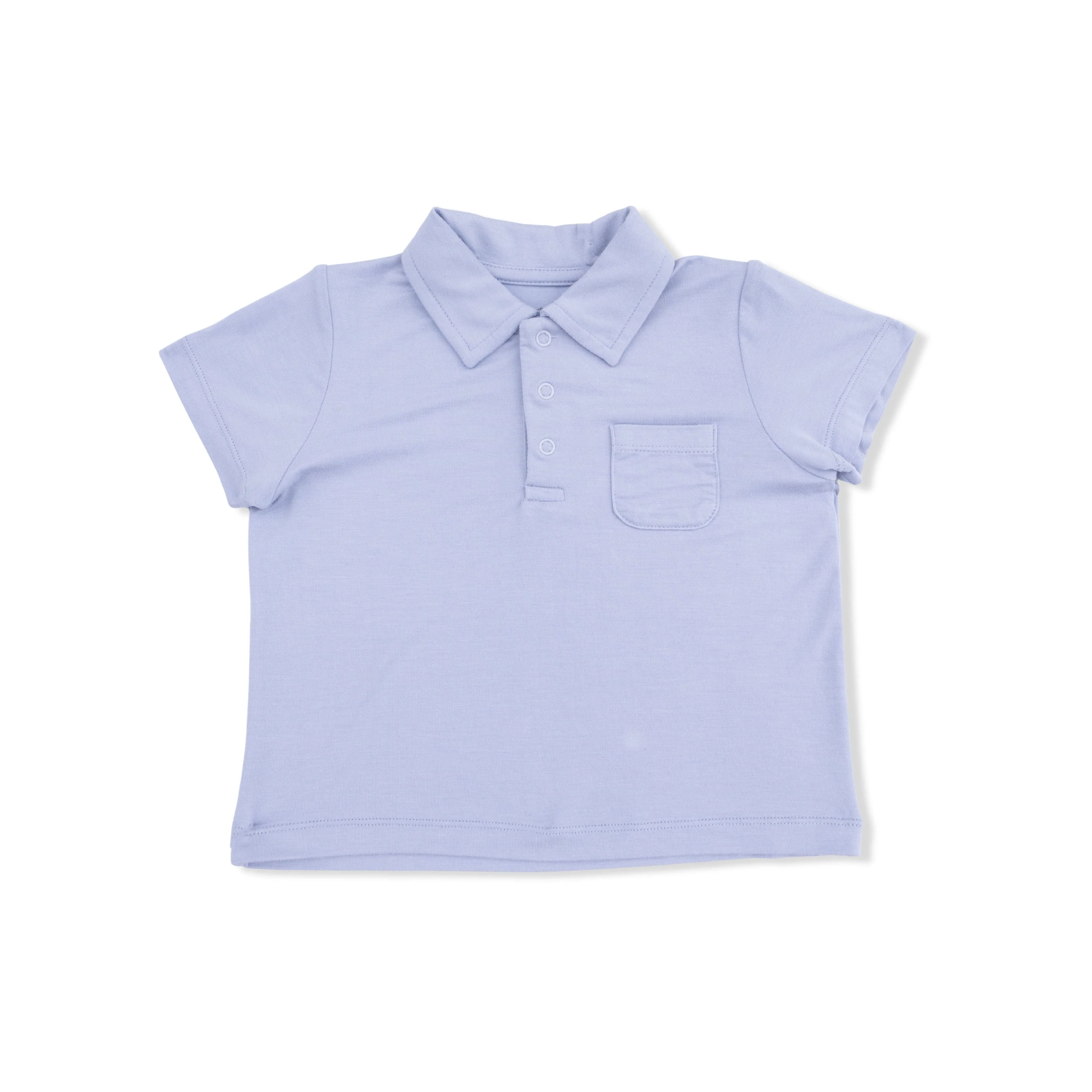 Polo Top with Casual Short - Dusty Plaid - Image 3