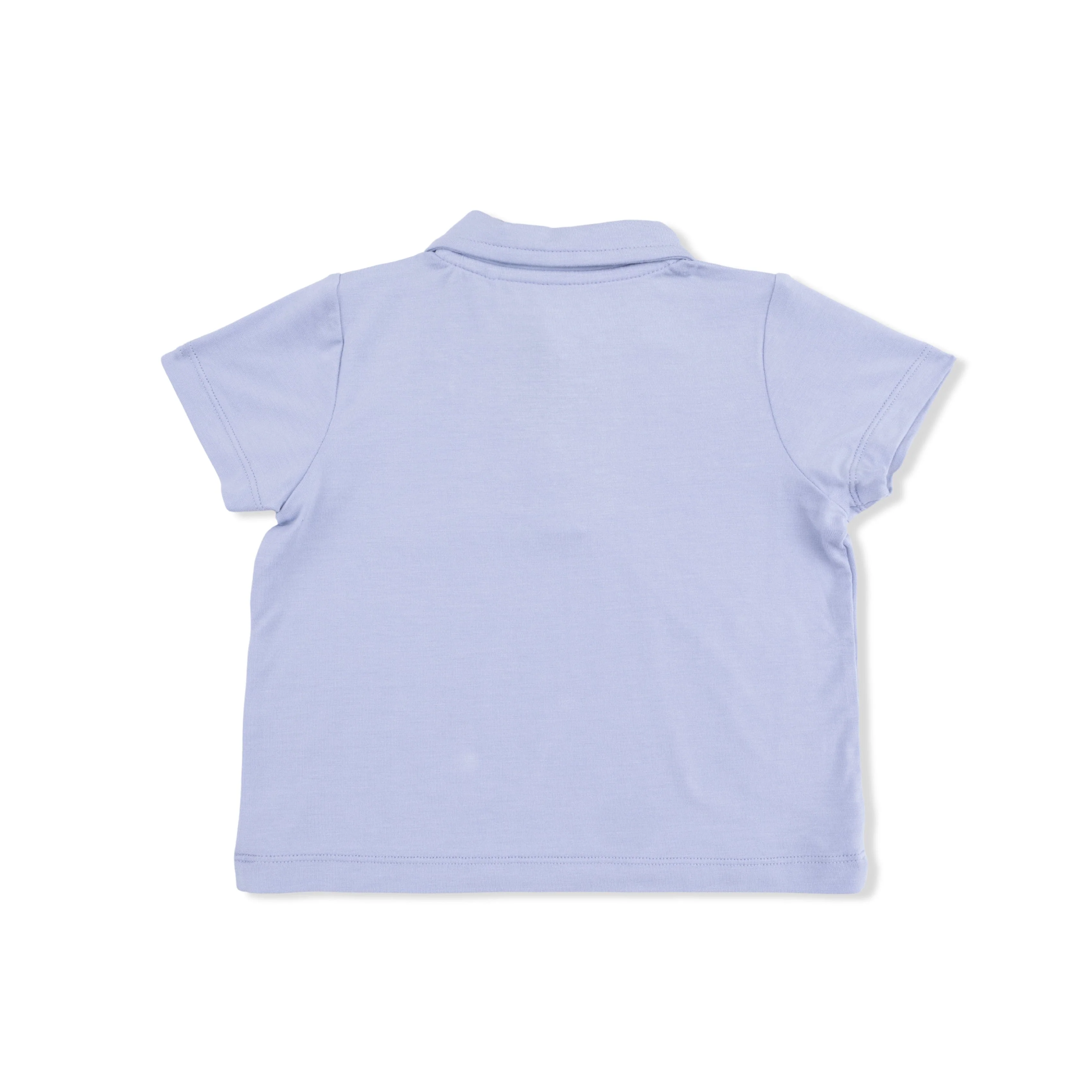 Polo Top with Casual Short - Dusty Plaid - Image 4