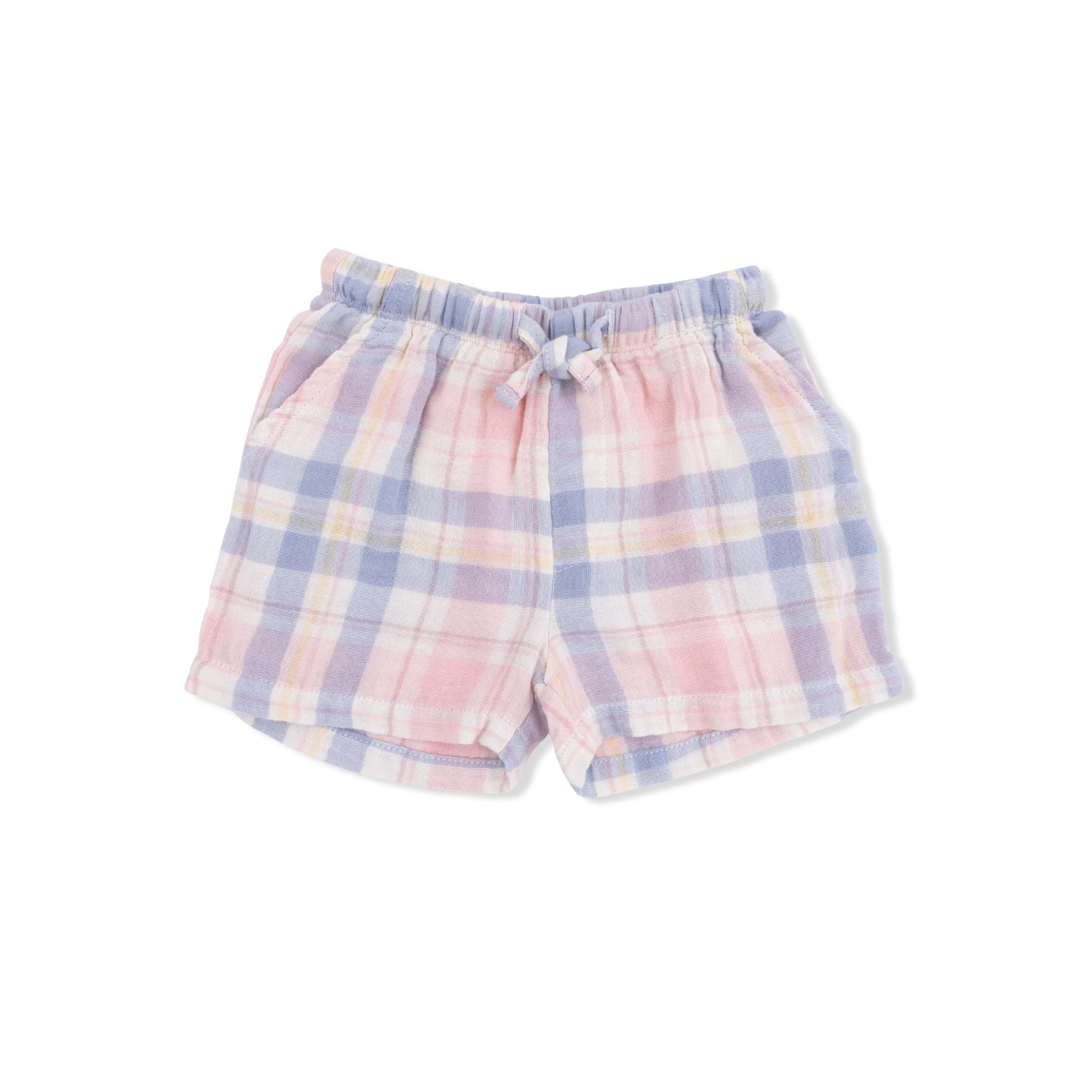 Polo Top with Casual Short - Dusty Plaid - Image 5