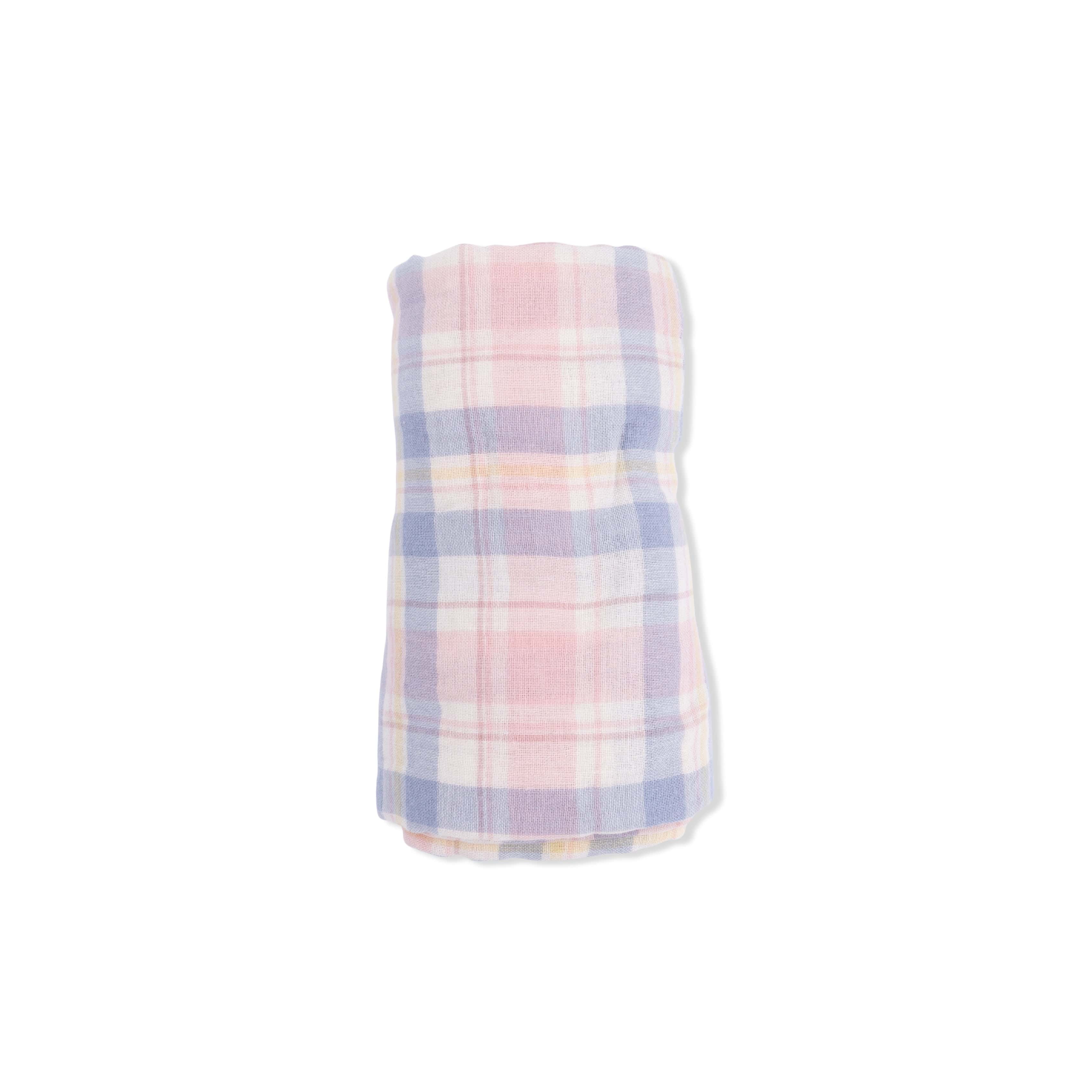 Swaddle Blanket - Dusty Plaid - Image 3