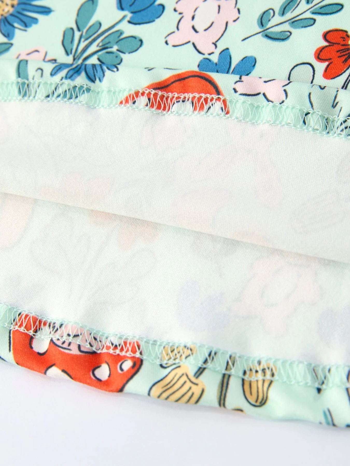 Easter Bunny and Mushroom Print Girls' Dress - Image 5