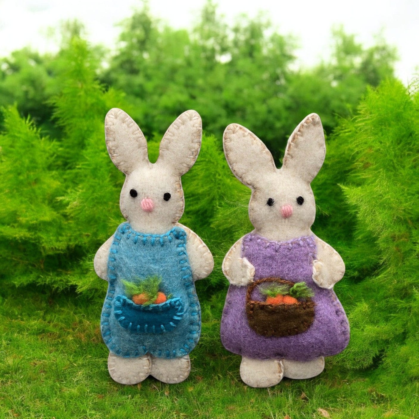 Easter Bunny Ornaments - Set of 2 - Image 3