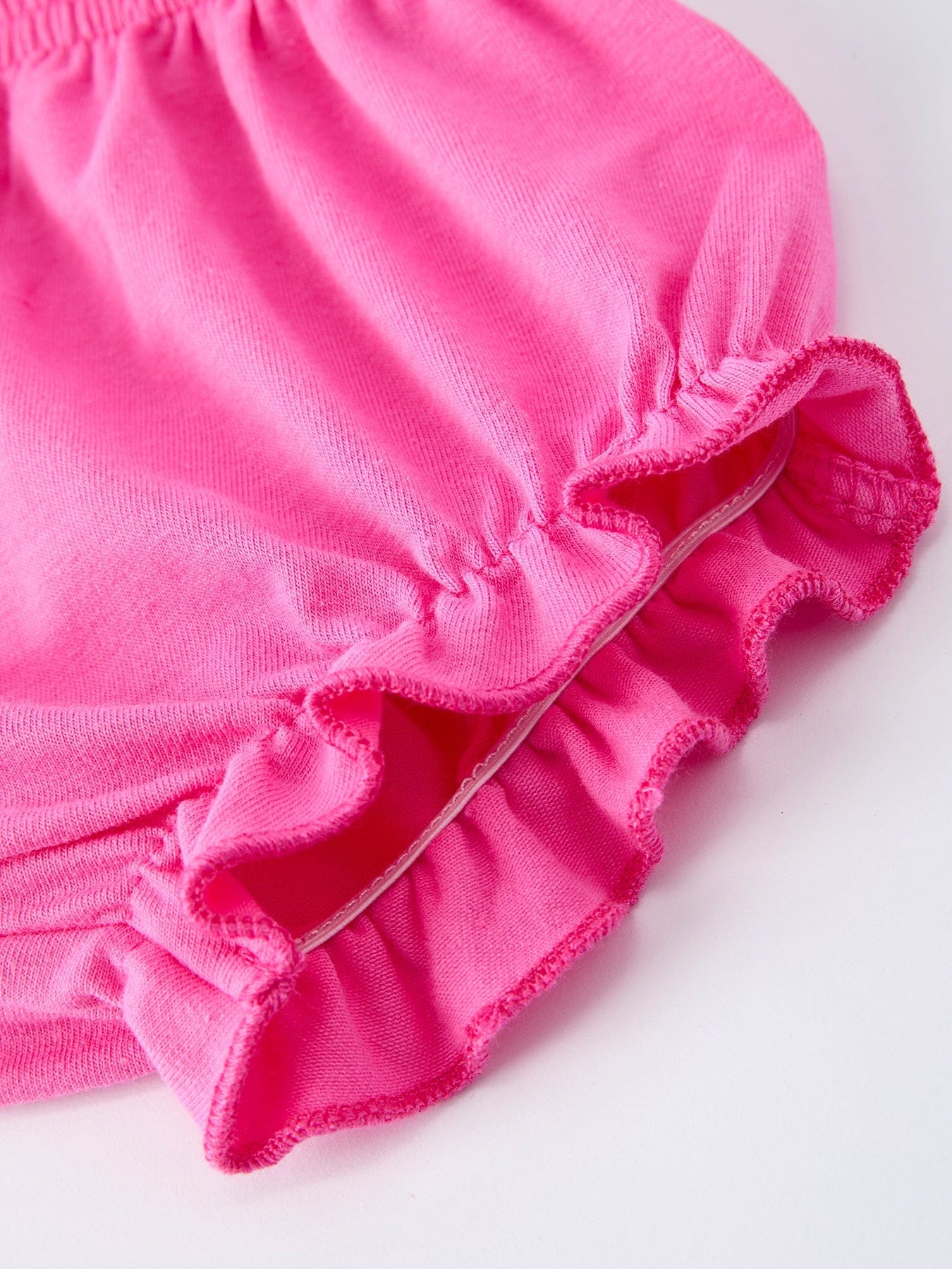 Easter Pink Bunny Embroidered Floral Bloomer Set - Image 3