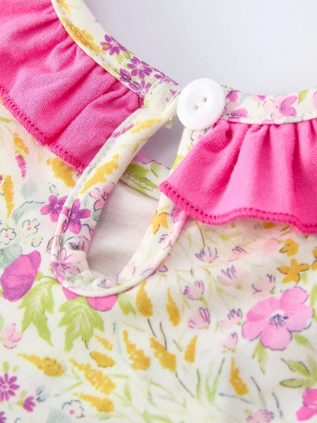 Easter Pink Bunny Embroidered Floral Bloomer Set - Image 5