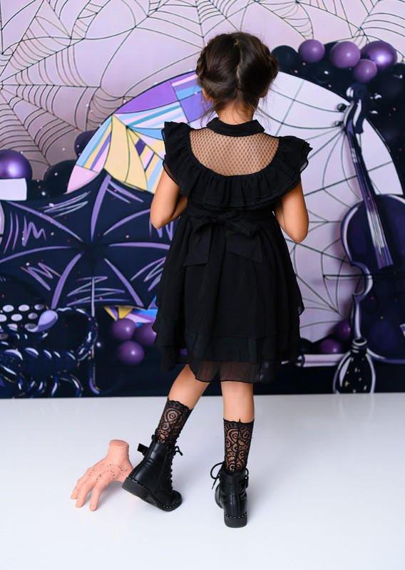 Girl's Gothic Darling Party Twirl Dress - Image 5