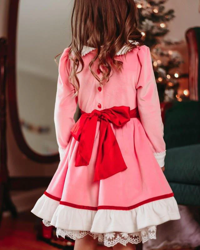 Girl's Holiday Twirl Dress - Jolly Little Helper - Image 3