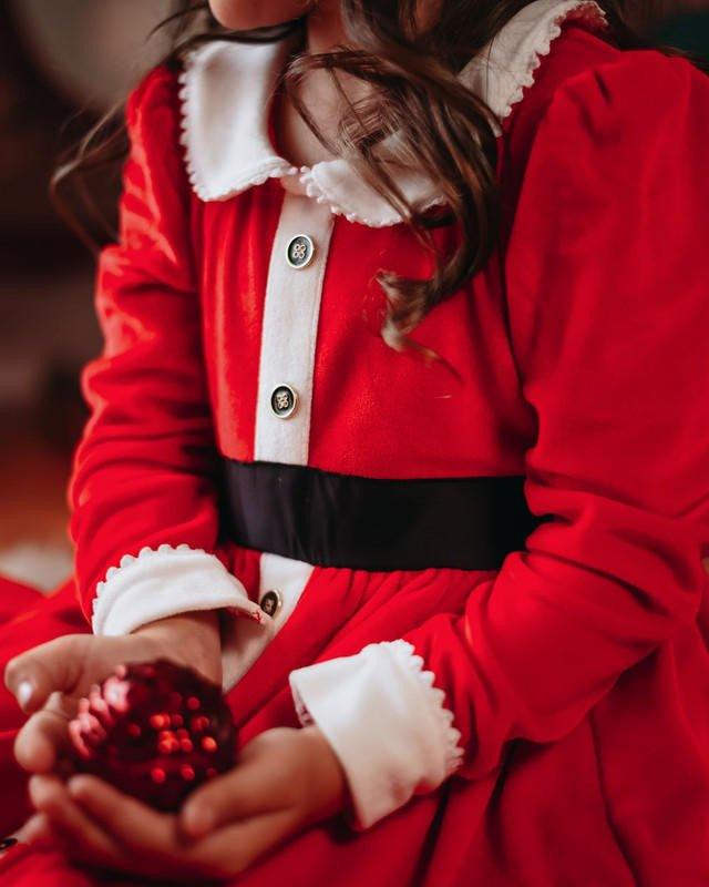 Girl's Holiday Twirl Dress - Sweetie Clause - Image 5