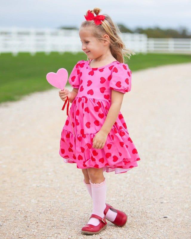 Girl's Twirl Dress - Be Mine (Hearts) - Image 2
