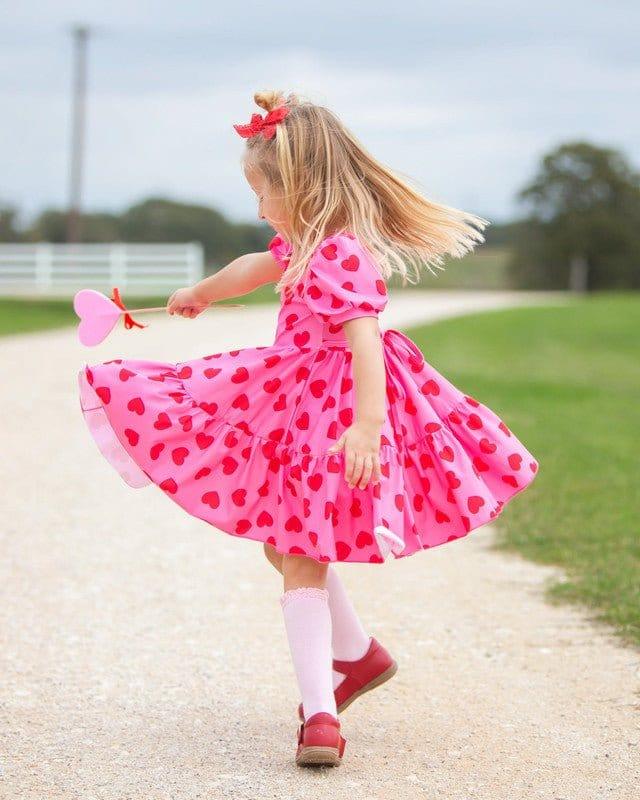 Girl's Twirl Dress - Be Mine (Hearts) - Image 3