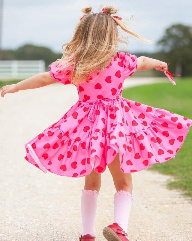 Girl's Twirl Dress - Be Mine (Hearts) - Image 4