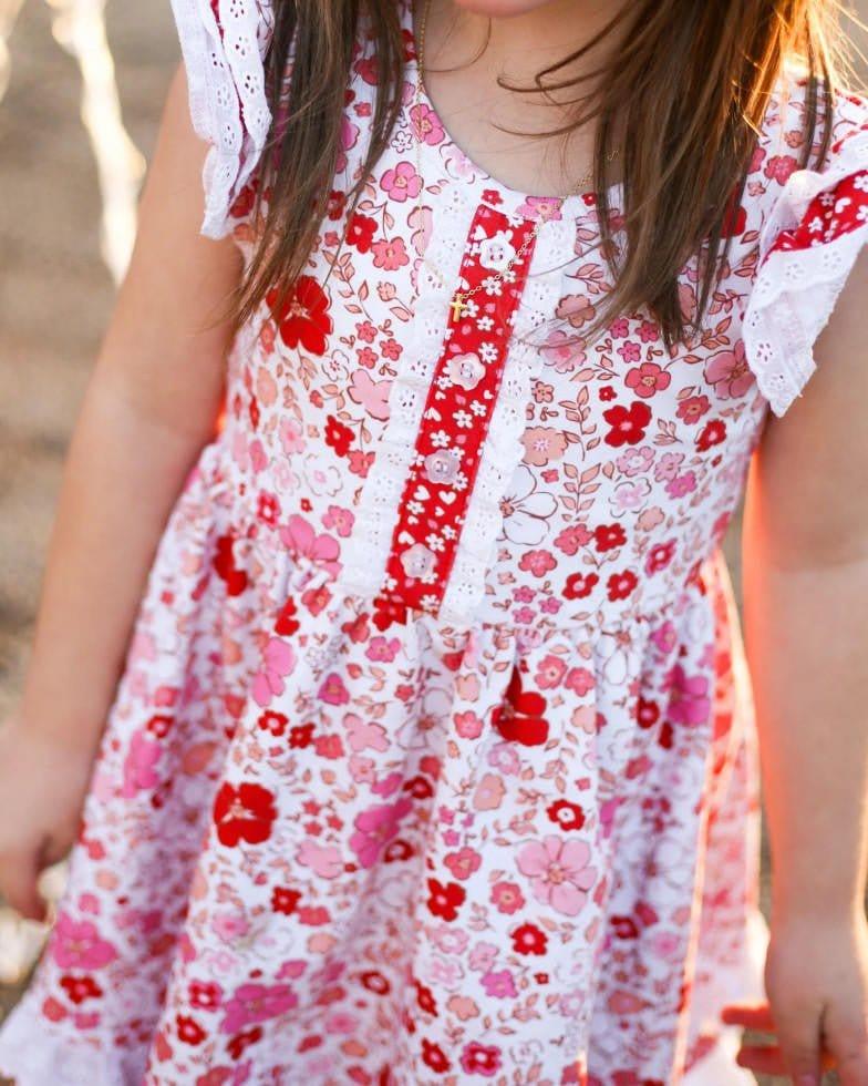 Girl's Twirl Dress - Love Blooms (Floral) - Image 6