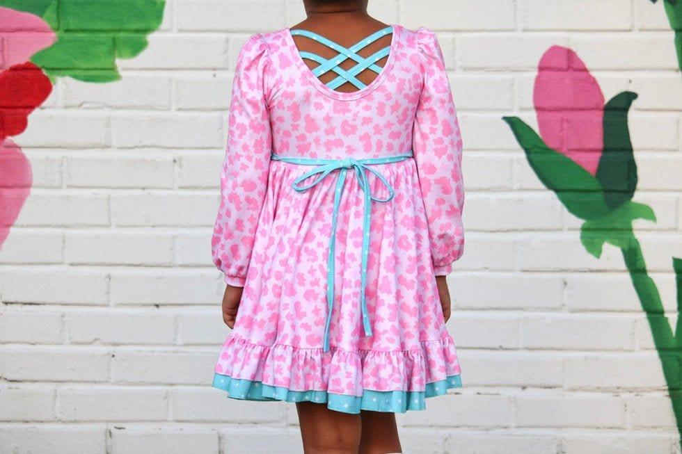 Girl's Twirl Dress - Wild Thing (Pink Leopard) - Image 4