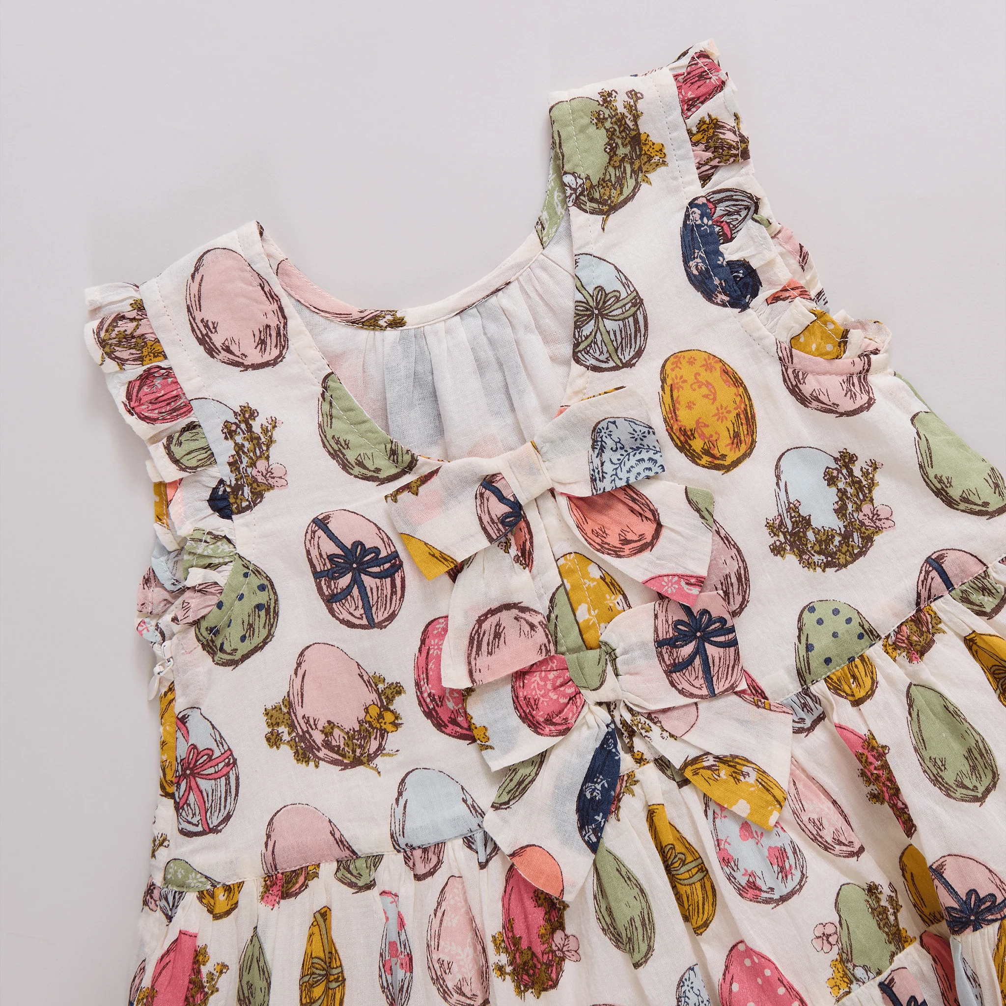 Eloise Ruffle Dress - Multi Eggs - Image 3