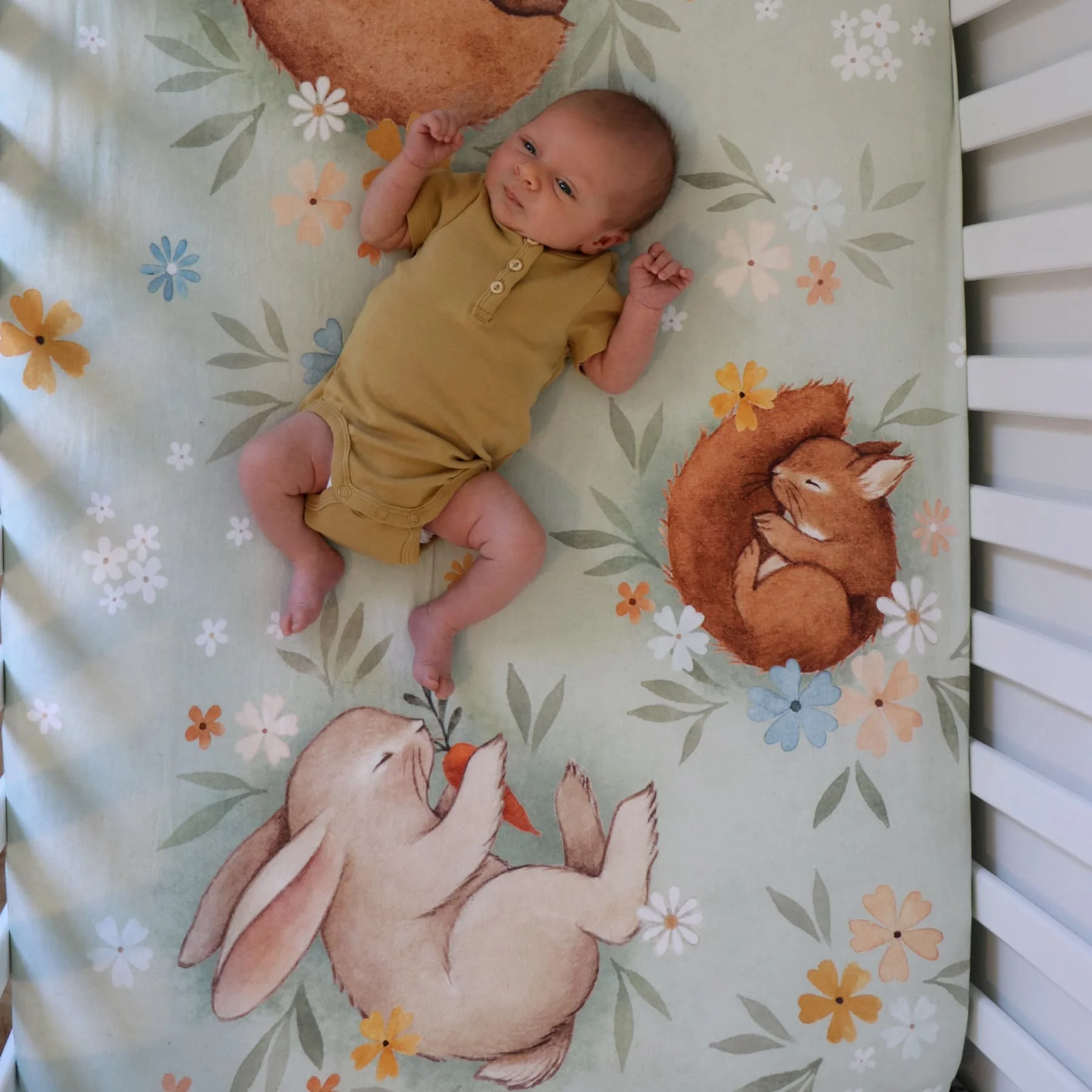 Enchanted Meadow Standard Size Crib Sheet - Image 8