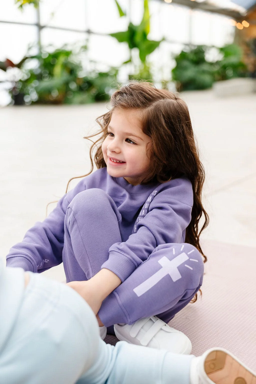 Eternal Life Purple Fleece Jogger - Image 4
