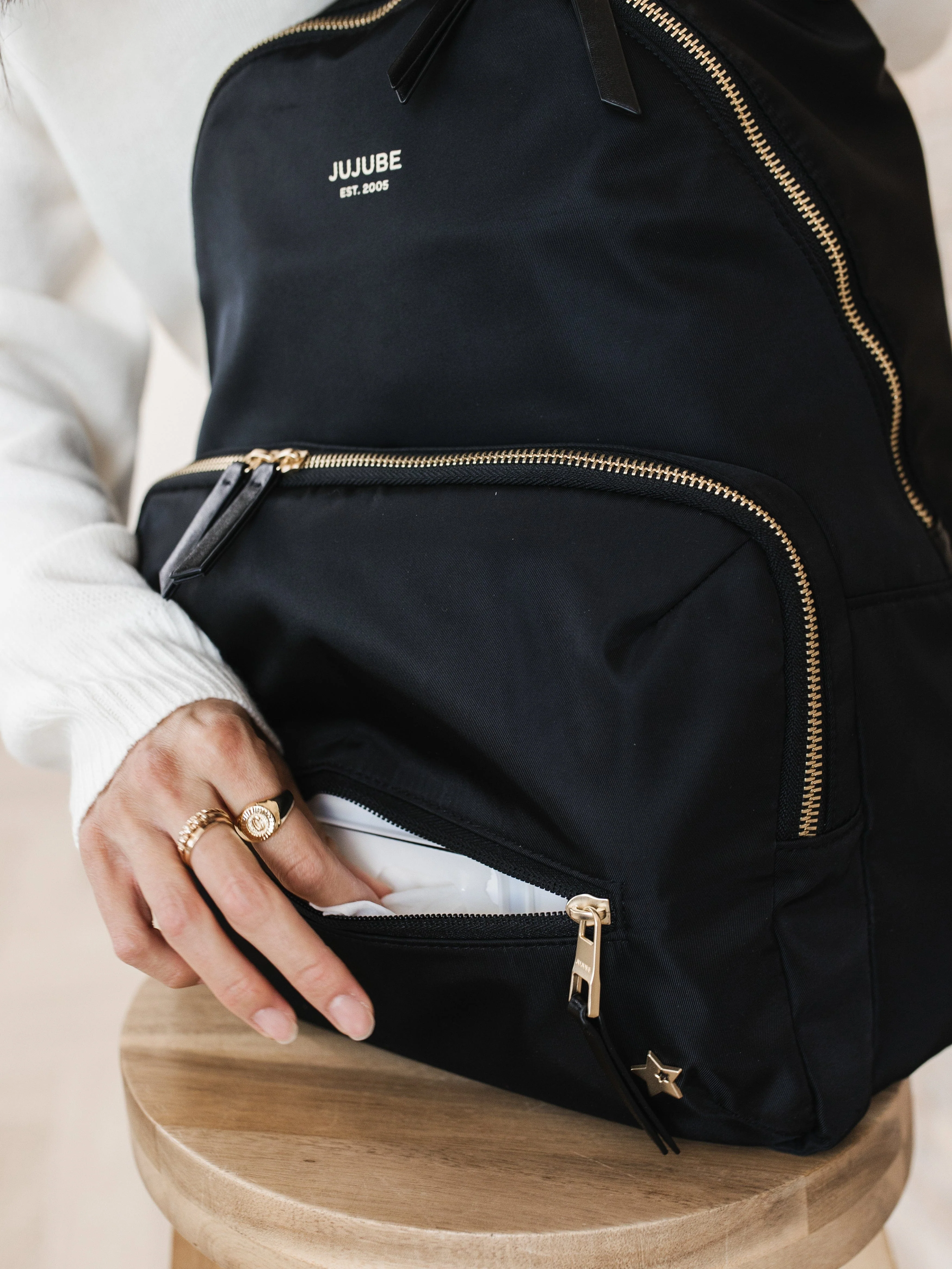 Everyday Diaper Backpack - Black - Image 8