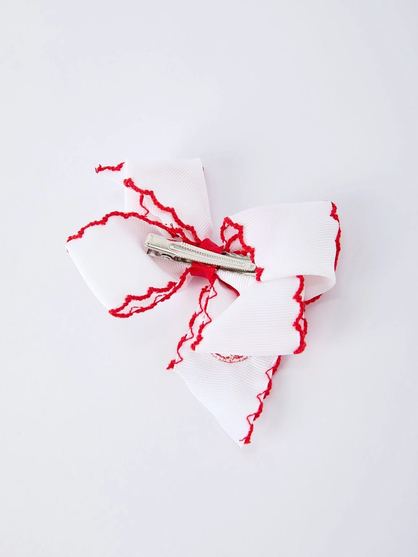 Festive Baseball Embroidered Girls Hairpin 4 Inches - Image 4