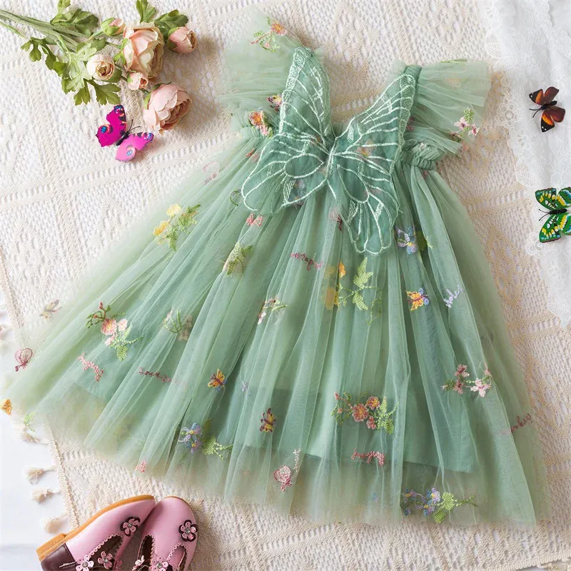 Floral Butterfly Tulle Dress - Image 14