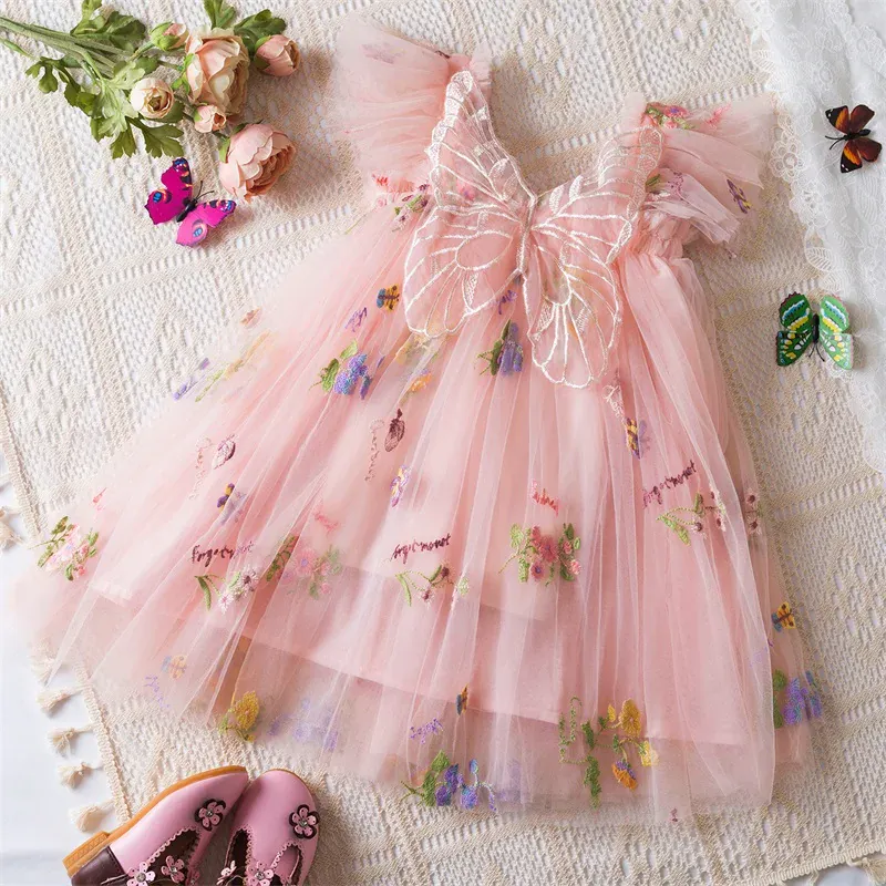 Floral Butterfly Tulle Dress - Image 16