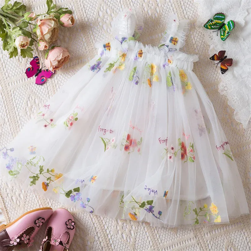 Floral Butterfly Tulle Dress - Image 17