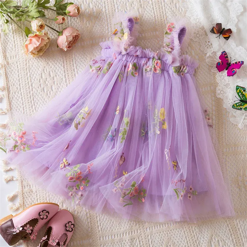 Floral Butterfly Tulle Dress - Image 21
