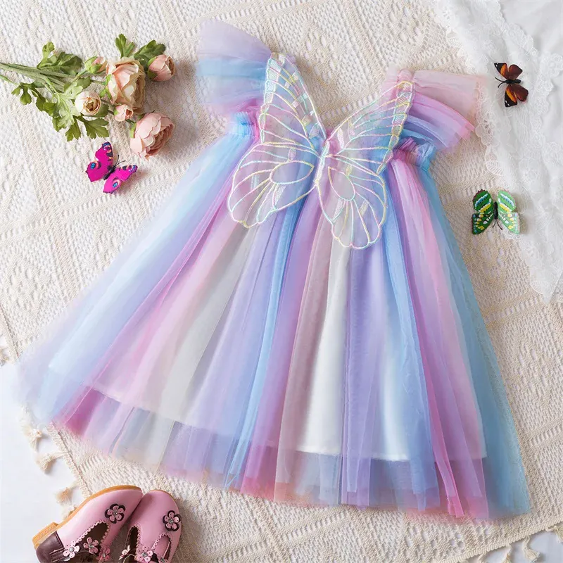 Floral Butterfly Tulle Dress - Image 4