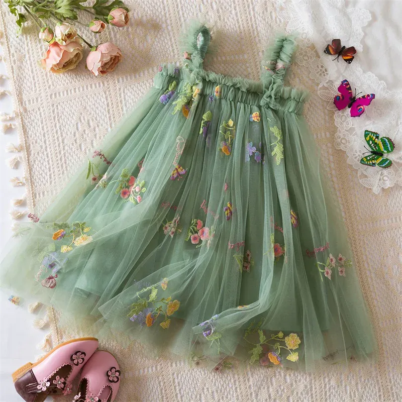 Floral Butterfly Tulle Dress - Image 8