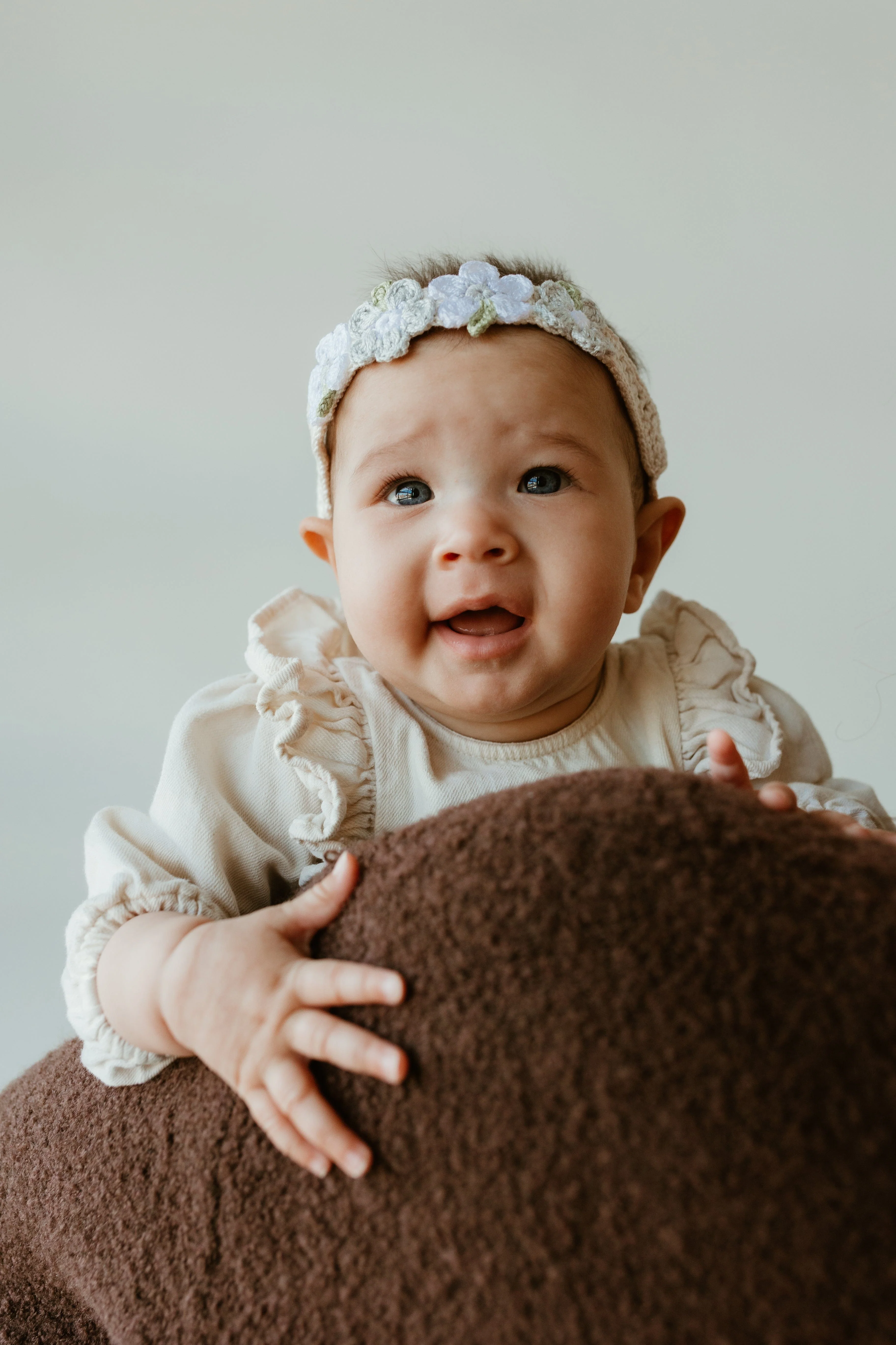 Flower Headband, Ecru - Image 2
