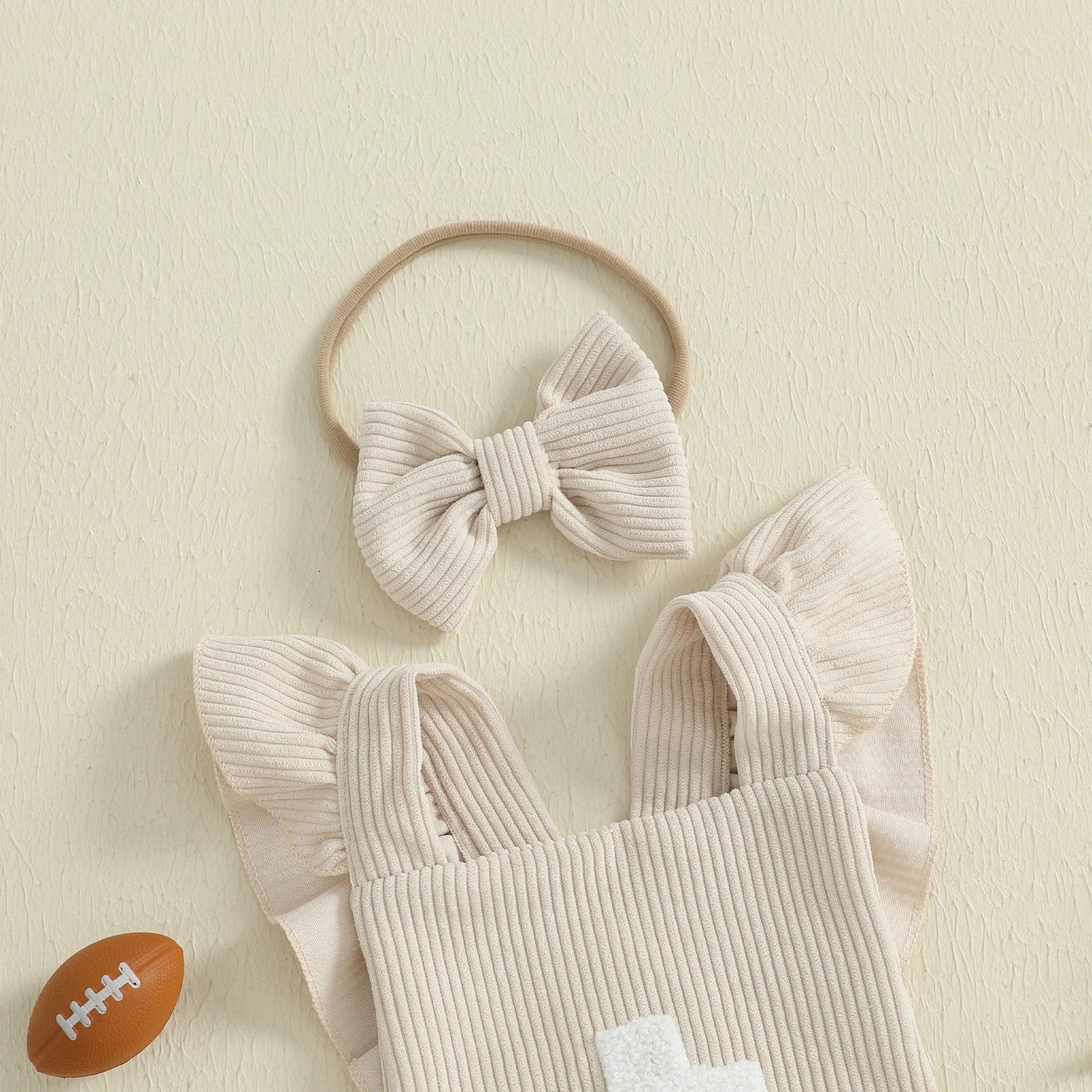 Football Embroidery Bodysuit Set - Image 6