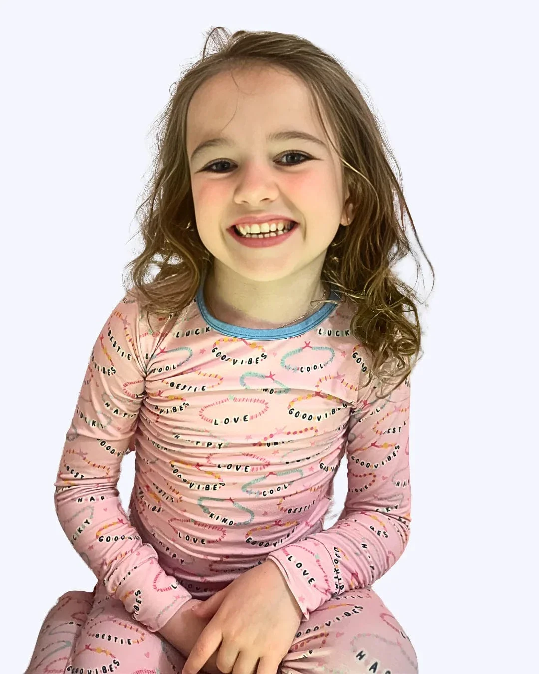 Bamboo Long Sleeve Pajama Set - Friendship Bracelets - Image 2