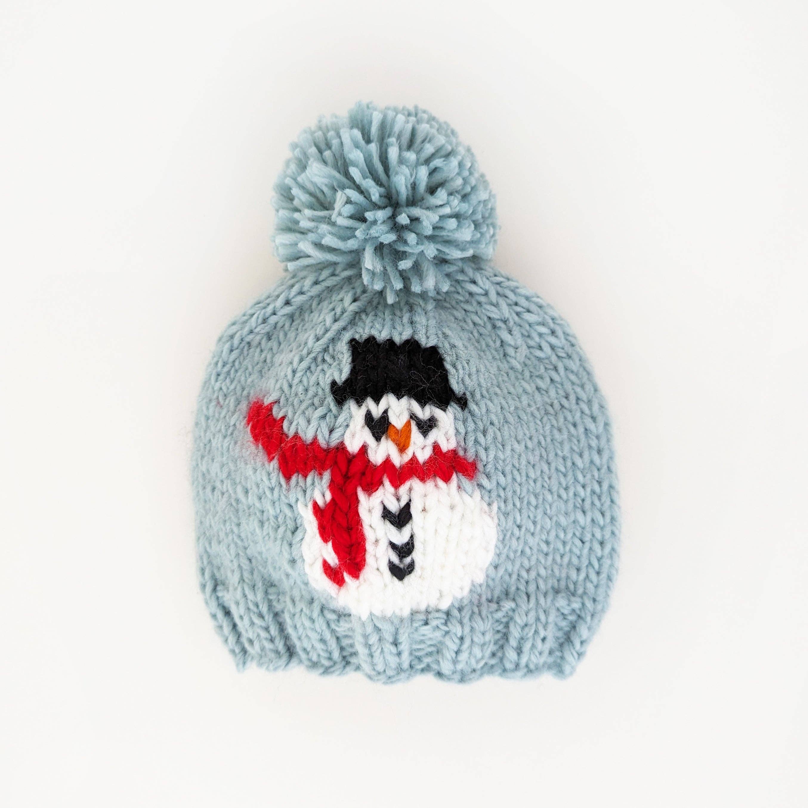 Frosty Snowman Surf Blue Beanie Hat - Image 5