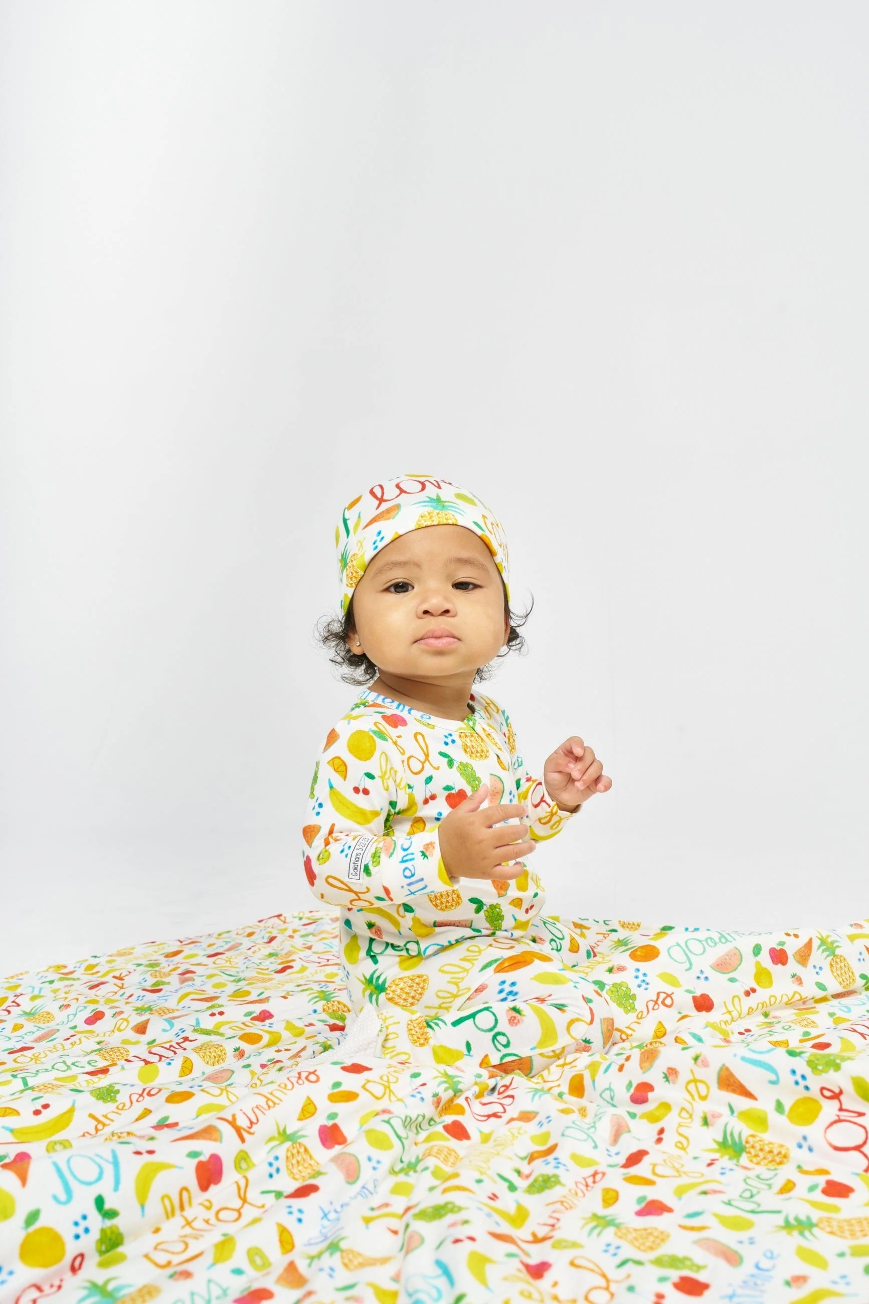 Fruit of the Spirit PJ Footed Onesie Bamboo - Image 3
