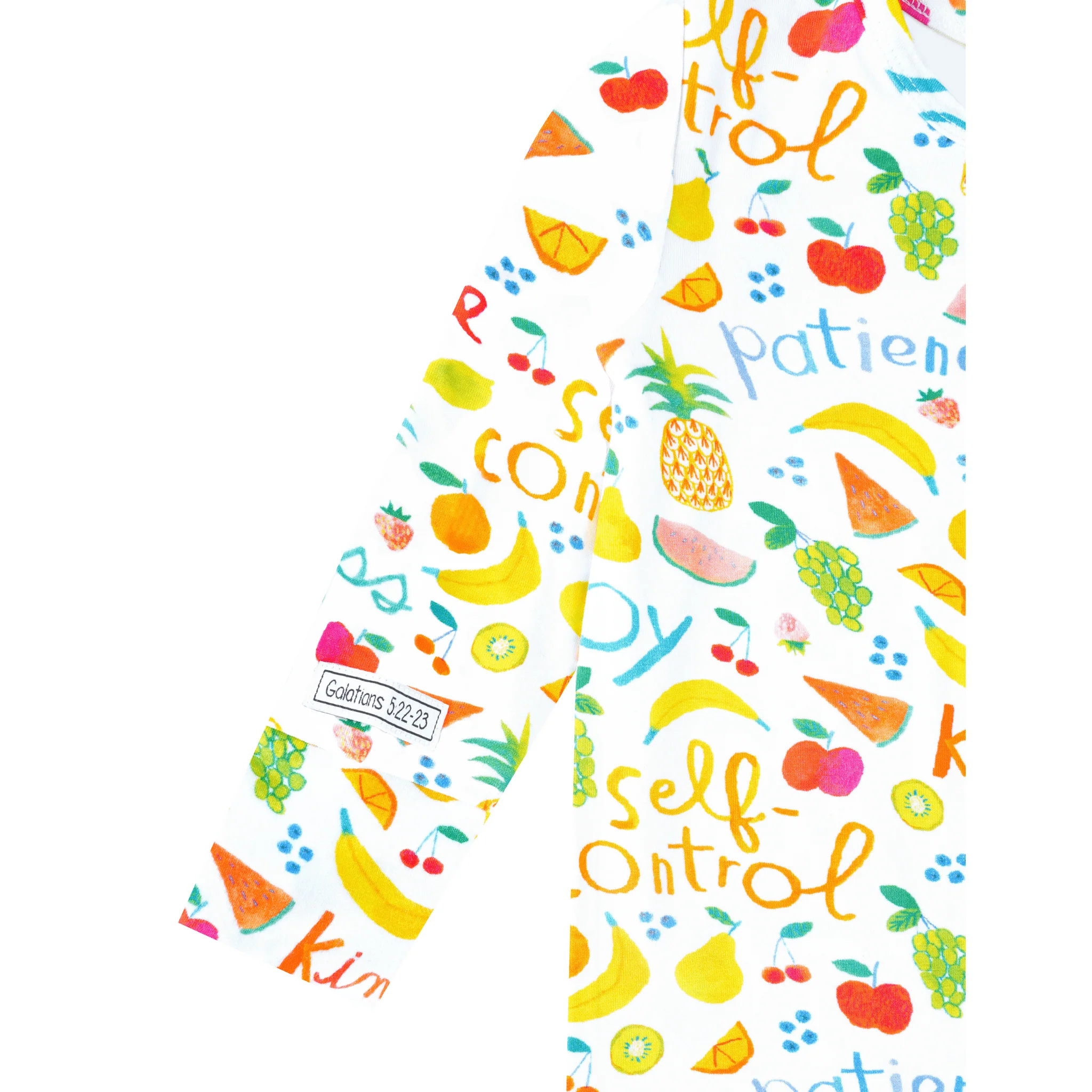 Fruit of the Spirit PJ Footless Onesie Bamboo - Image 6