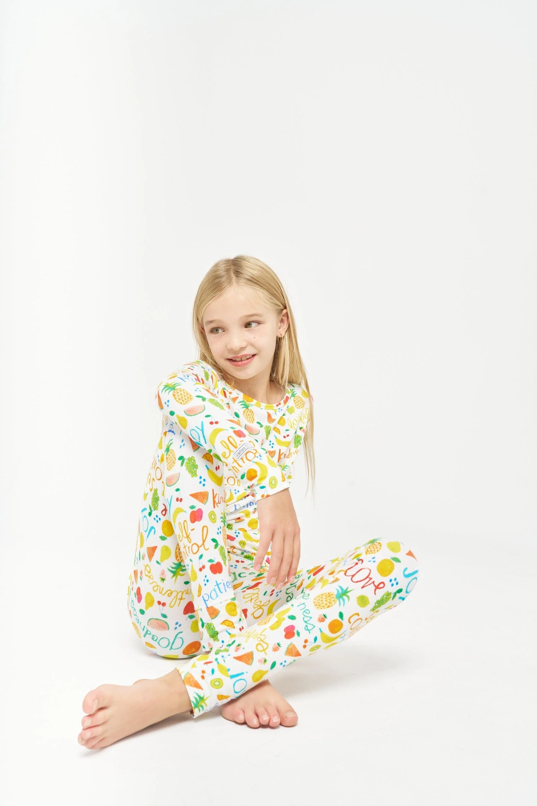 Fruit of the Spirit PJ Long Sleeve & Pants Set Bamboo - Image 2