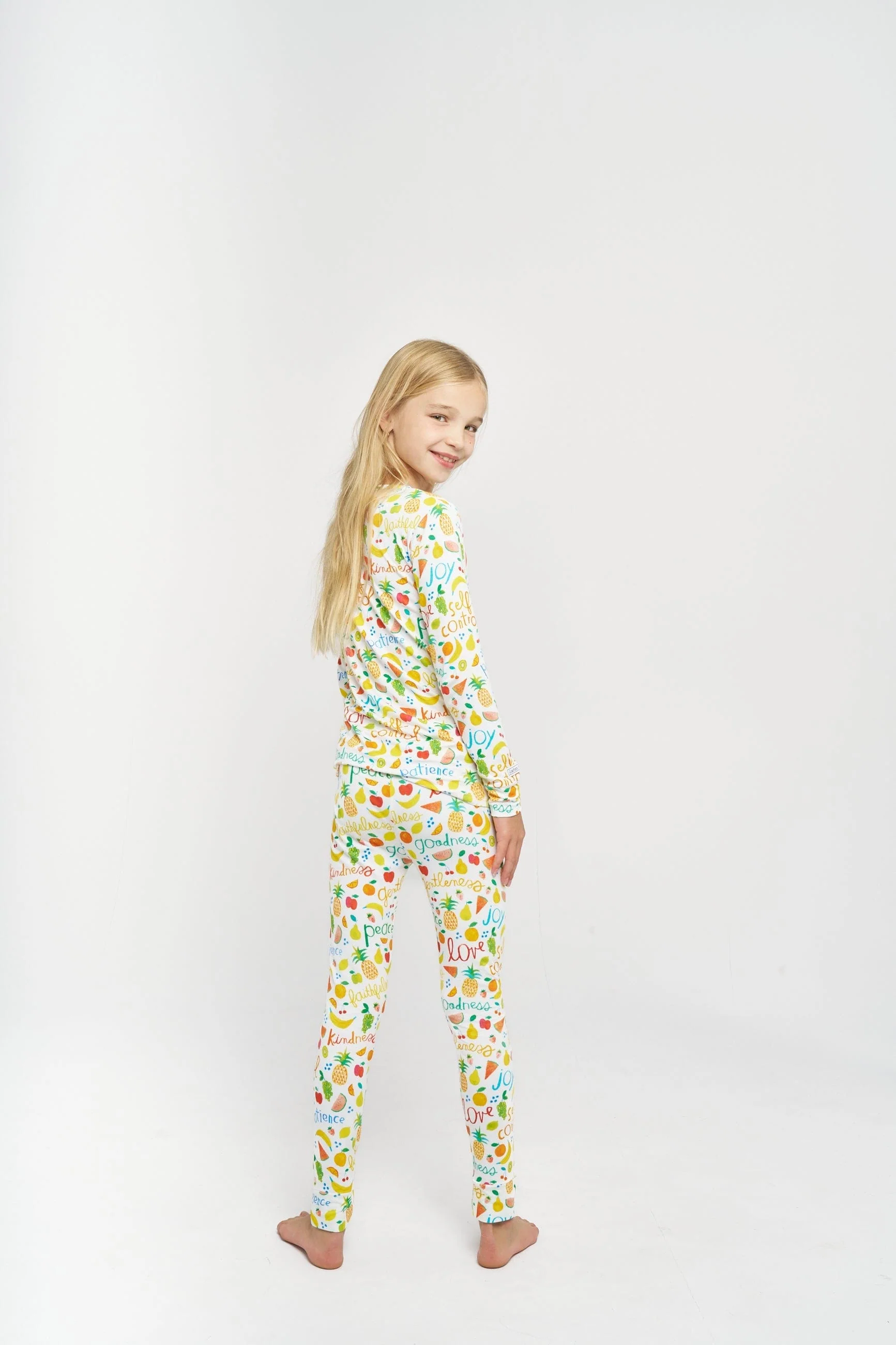 Fruit of the Spirit PJ Long Sleeve & Pants Set Bamboo - Image 3