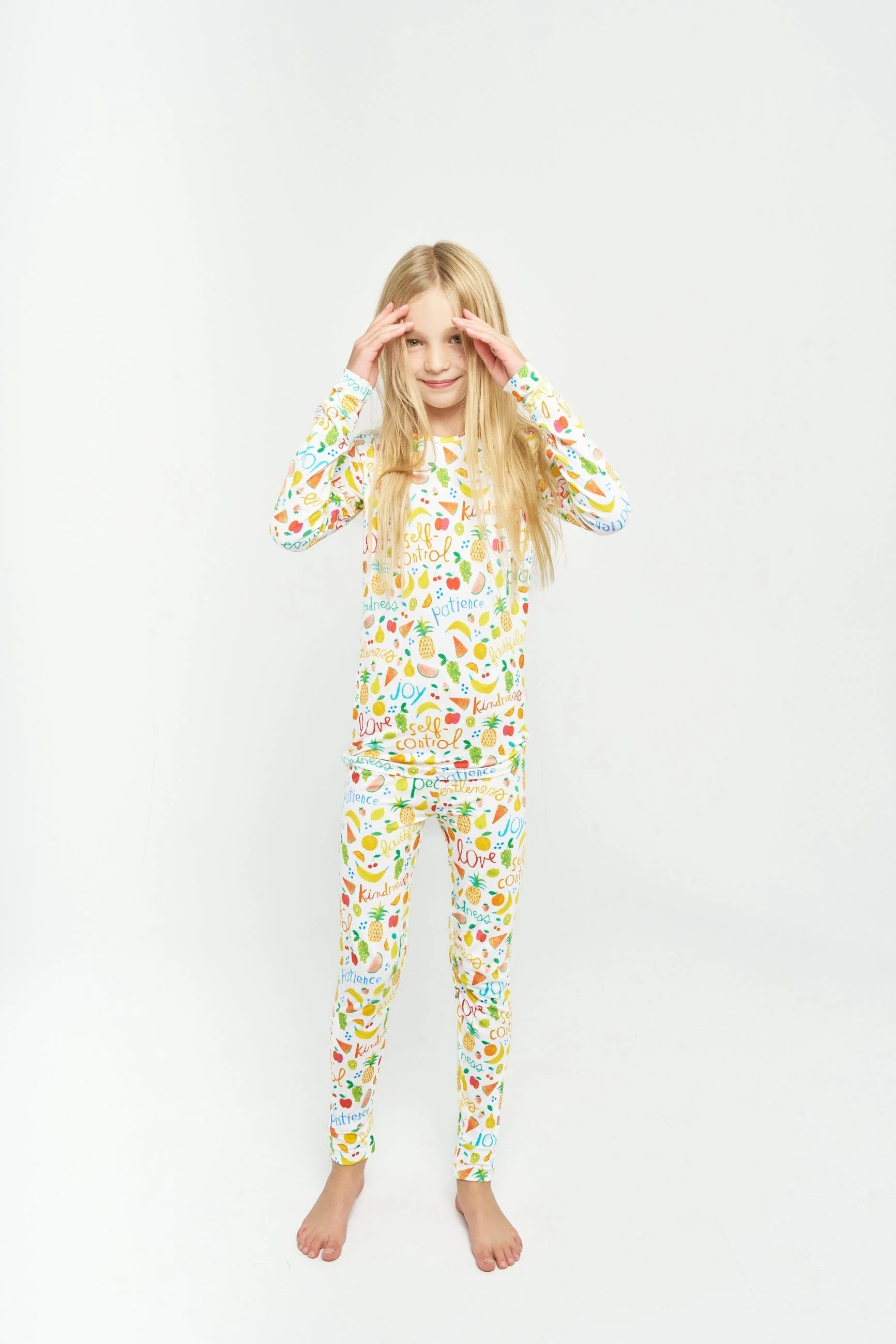 Fruit of the Spirit PJ Long Sleeve & Pants Set Bamboo - Image 4