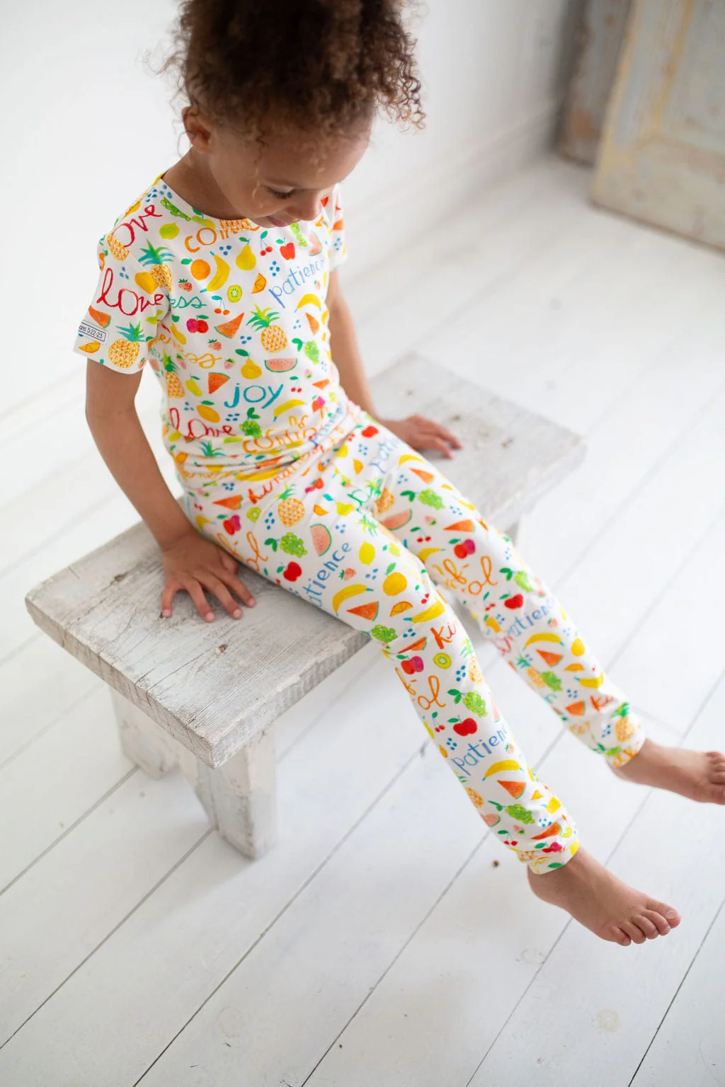 Fruit of the Spirit PJ Short Sleeve & Pants Set Bamboo - Image 2
