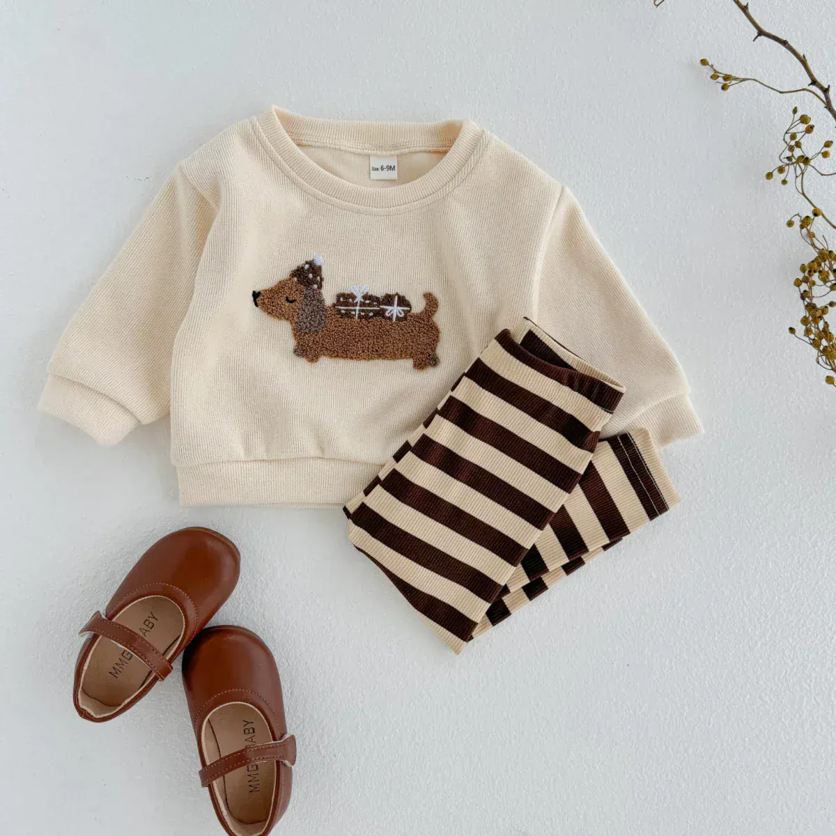 Fuzzy Puppy Dog Stripe Set - Image 5