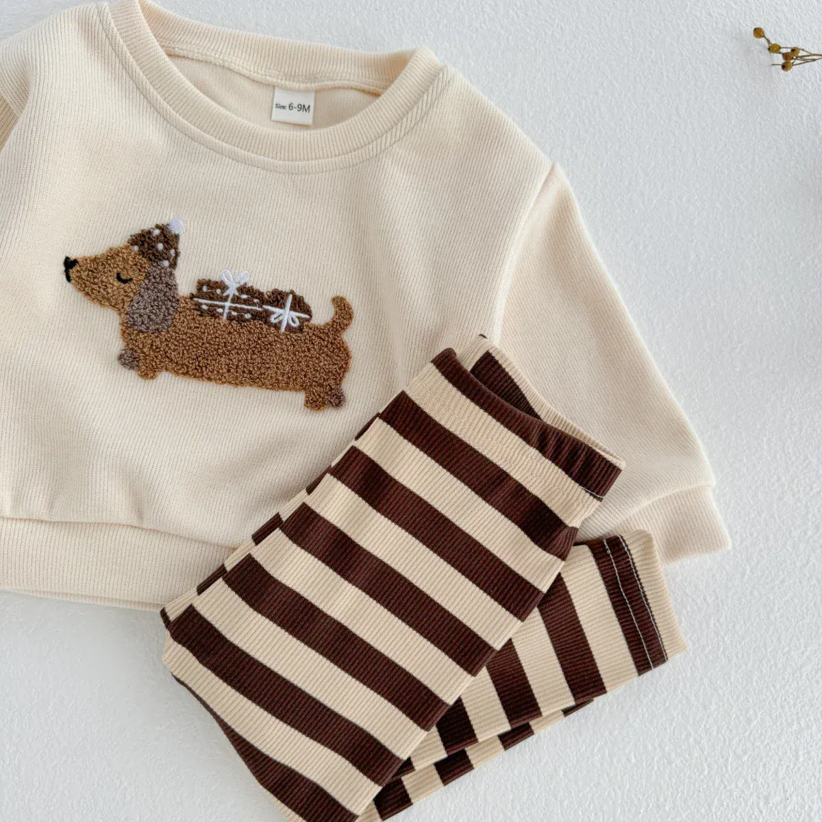 Fuzzy Puppy Dog Stripe Set - Image 6