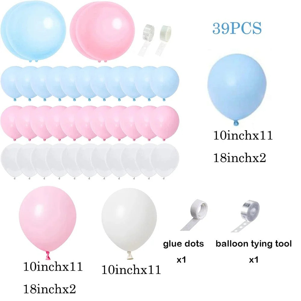 Gender Reveal Balloon Arch Garland Kit - Image 2