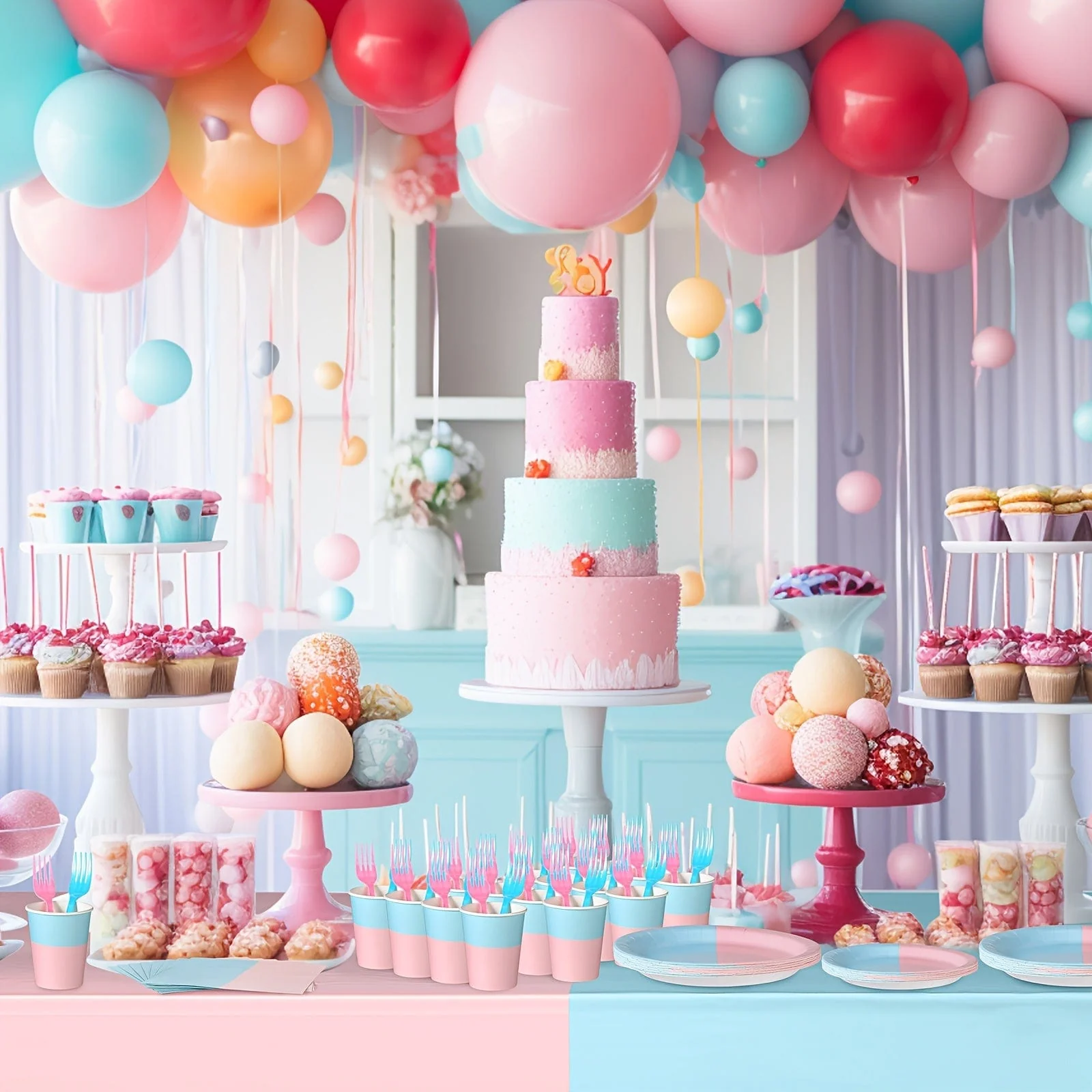 Gender Reveal Party Supplies Kit - Image 4