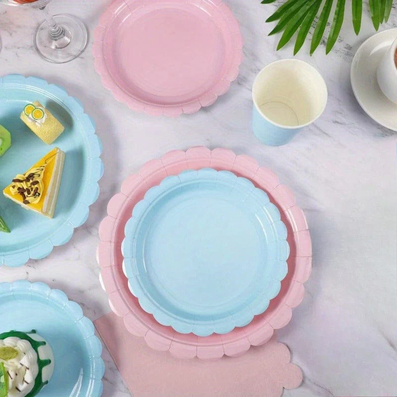 Gender Reveal Party Supplies Set - Plates, Napkins, Cups - Image 3