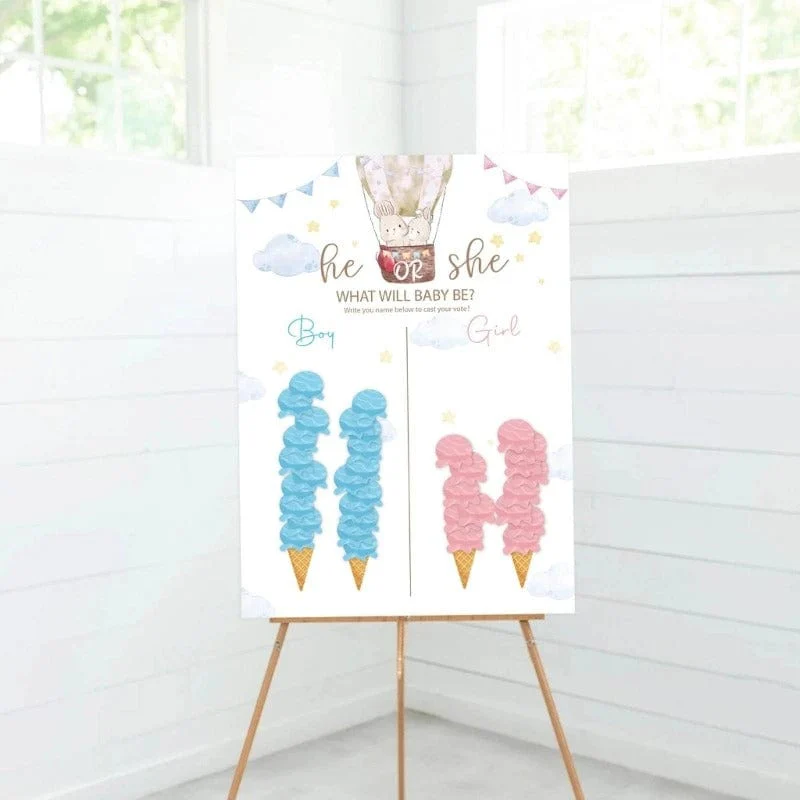 Gender Reveal Poster with Voting Stickers - Image 2