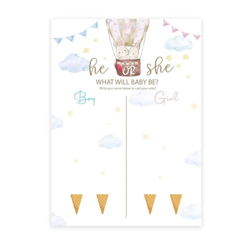 Gender Reveal Poster with Voting Stickers - Image 4