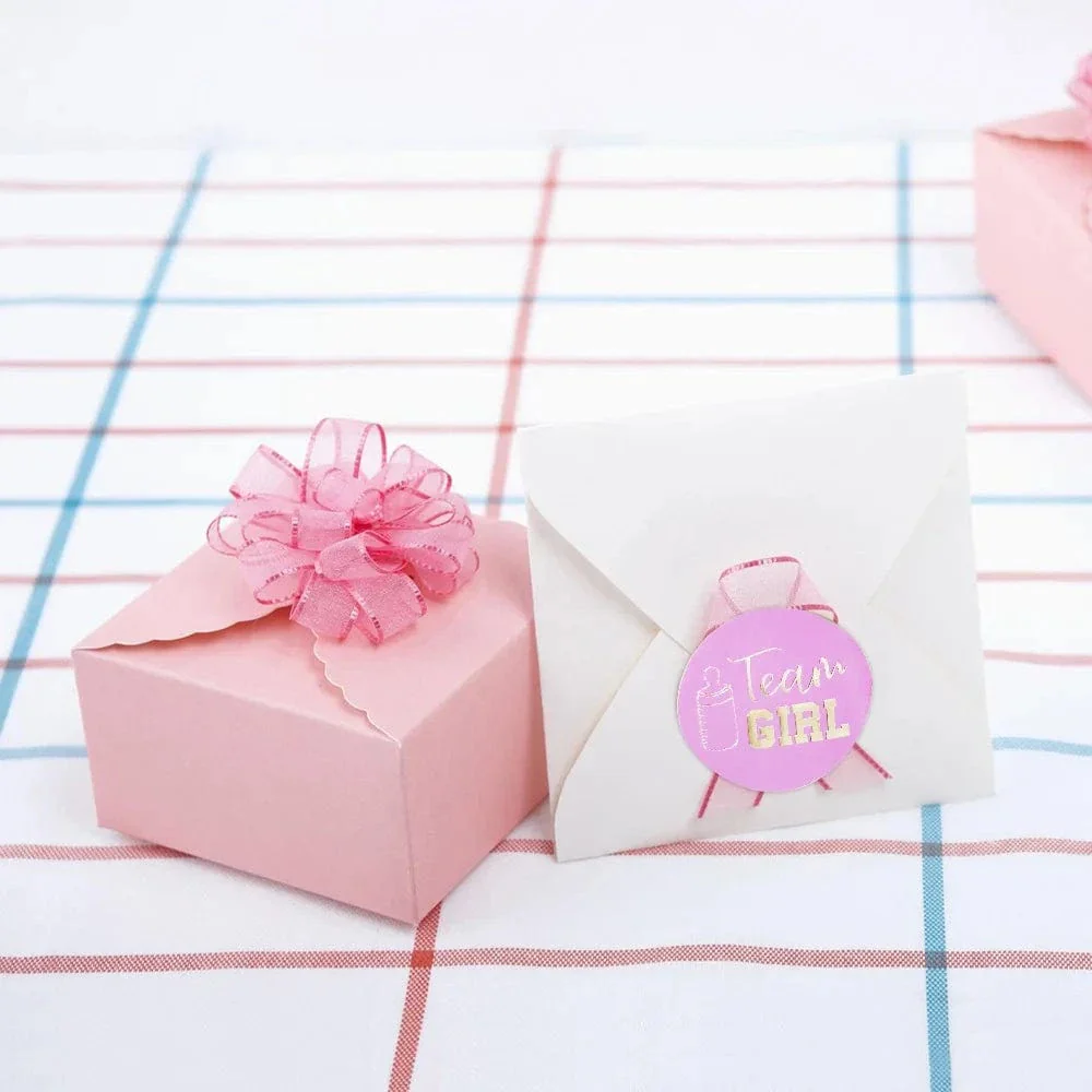 Gender Reveal Stickers - Team Boy & Team Girl - Image 5