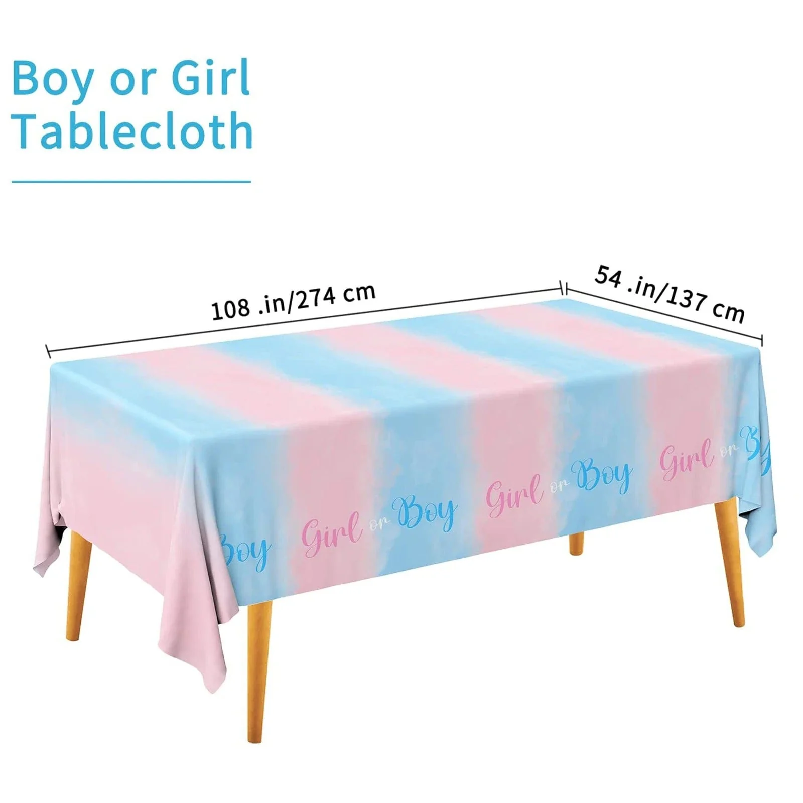 Gender Reveal Tablecloth - Image 2